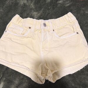 Zara Kids Yellow Denim Shorts